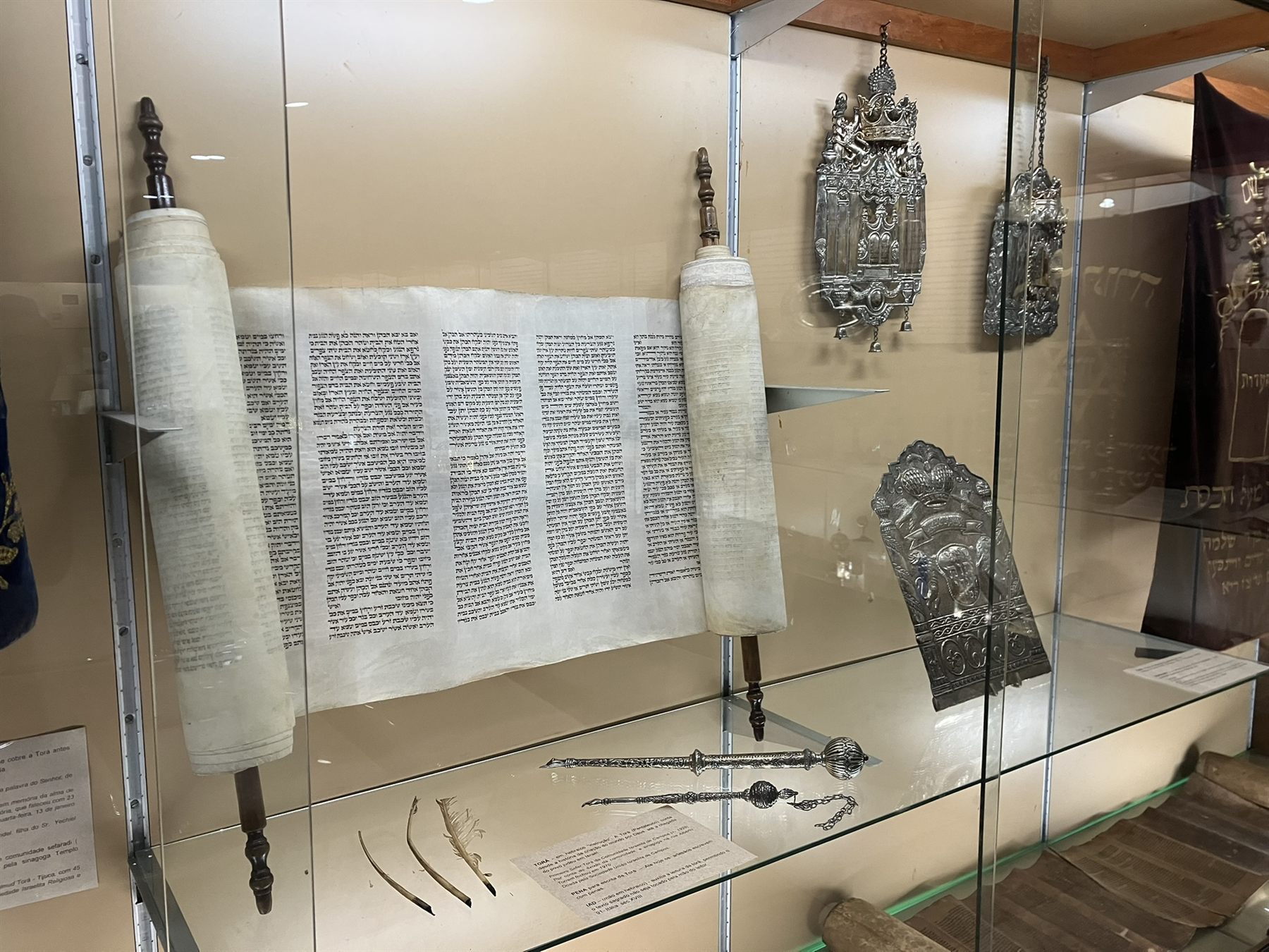 Exposição permanente do Museu Judaico